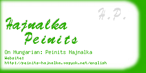 hajnalka peinits business card